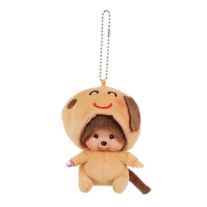 Dog IRASUTOYA x Monchhichi Keychain